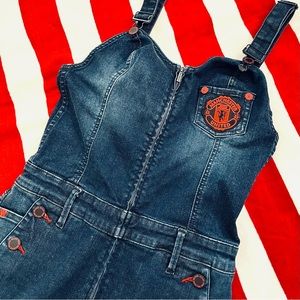 NWT True Religion Denim Jumpsuits Overall  Skinny Stretch ankle zipper dark wash